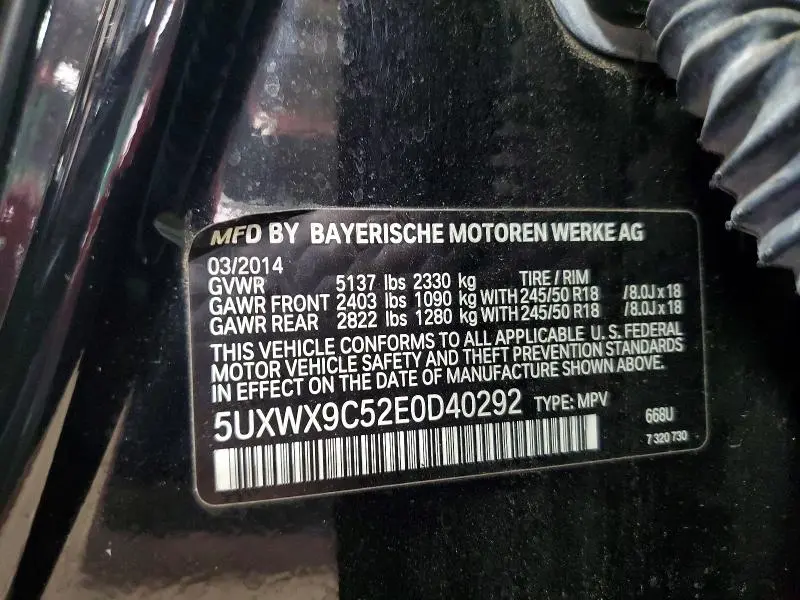 2014 BMW X3 XDRIVE28I  