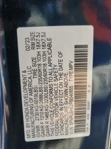 2023 HONDA ODYSSEY EXL  