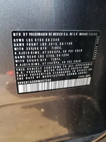 2024 VOLKSWAGEN TIGUAN SE R-LINE BLACK  