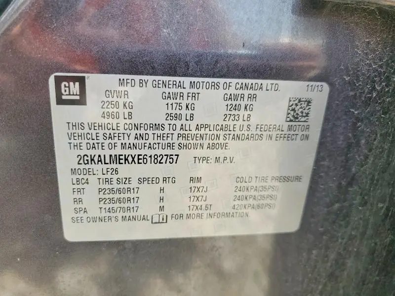 2014 GMC TERRAIN SLE  
