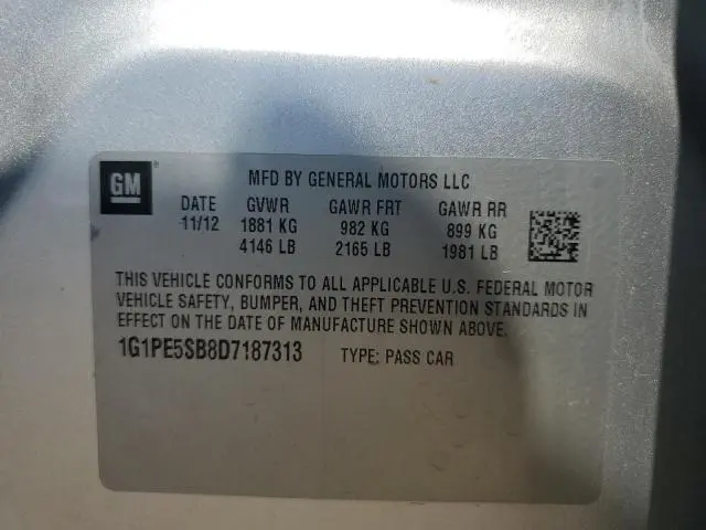 2013 CHEVROLET CRUZE LT  