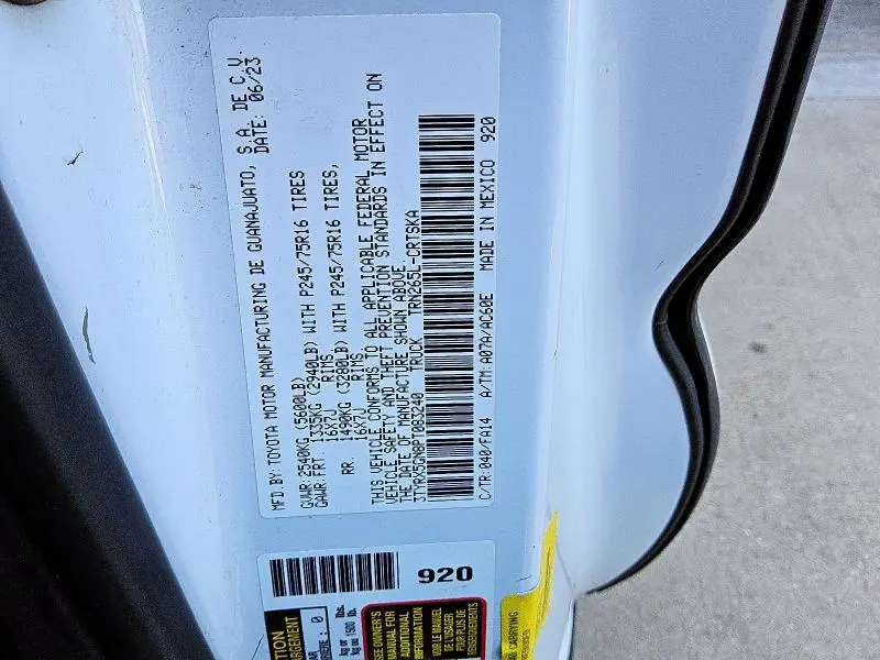 2023 TOYOTA TACOMA ACCESS CAB  