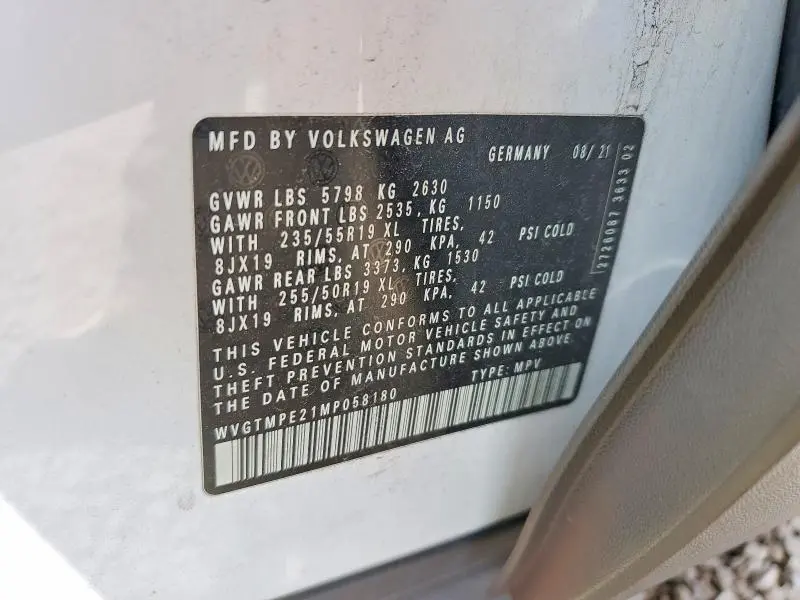 2021 VOLKSWAGEN ID.4 PRO S  