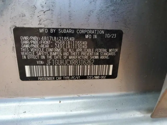 2024 SUBARU IMPREZA RS  