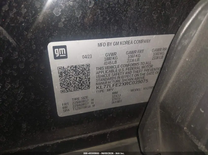 2024 CHEVROLET TRAX FWD SP