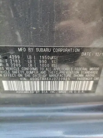 2018 SUBARU IMPREZA   