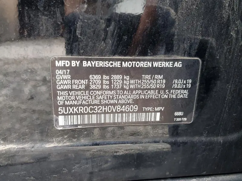 2017 BMW X5 XDRIVE35I  