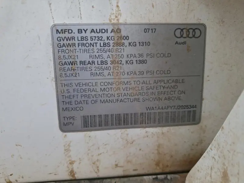 2018 AUDI SQ5 PREMIUM PLUS  