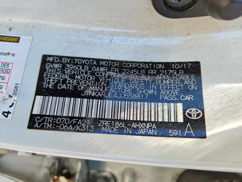 2018 TOYOTA COROLLA IM BASE  