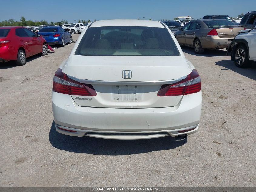 2016 HONDA ACCORD LX