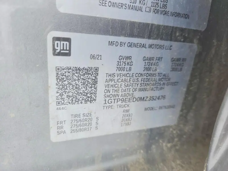 2021 GMC SIERRA K1500 AT4  