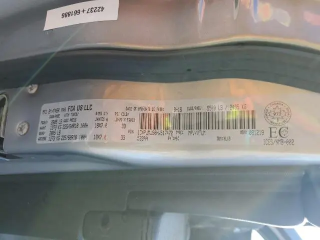 2017 JEEP CHEROKEE OVERLAND  