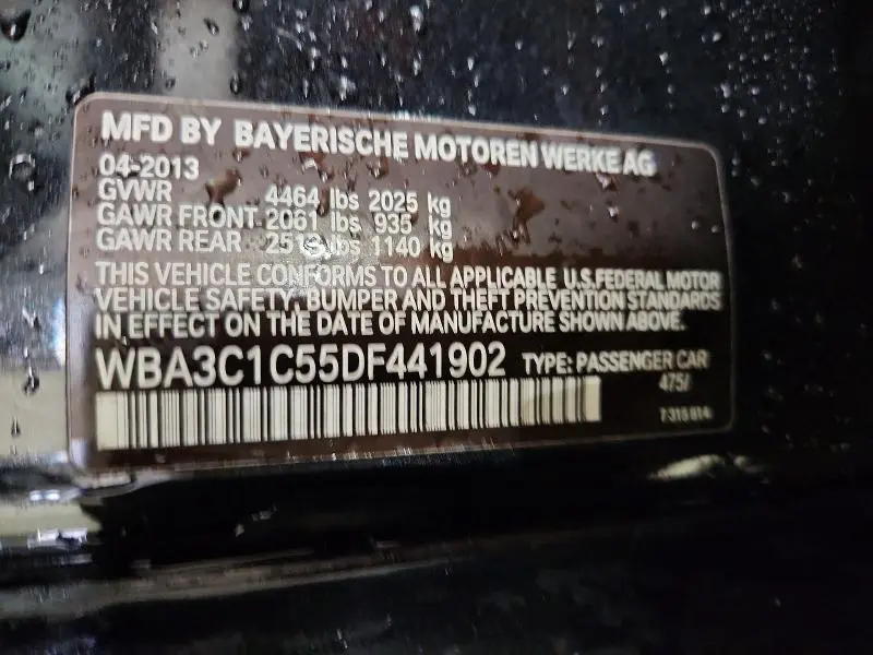 2013 BMW 328 I SULEV  