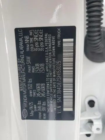 2025 HYUNDAI SANTA CRUZ SEL  