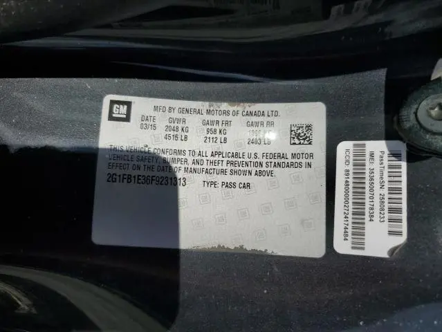 2015 CHEVROLET CAMARO LS