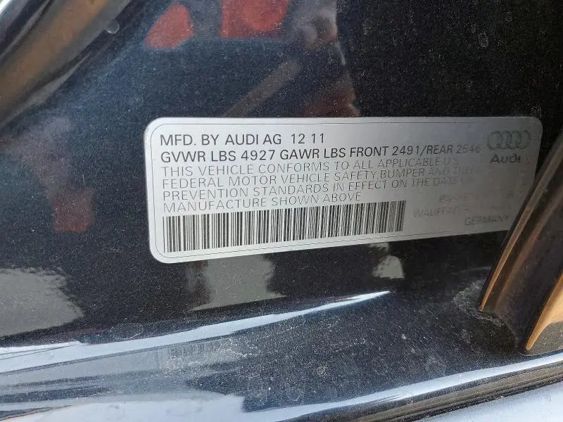 2012 AUDI A4 PREMIUM PLUS  