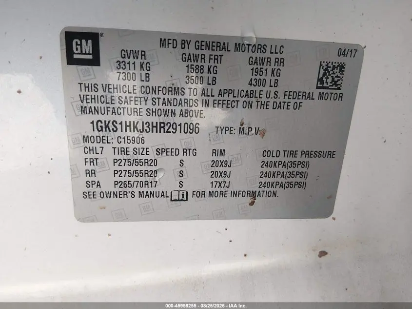 2017 GMC YUKON XL DENALI