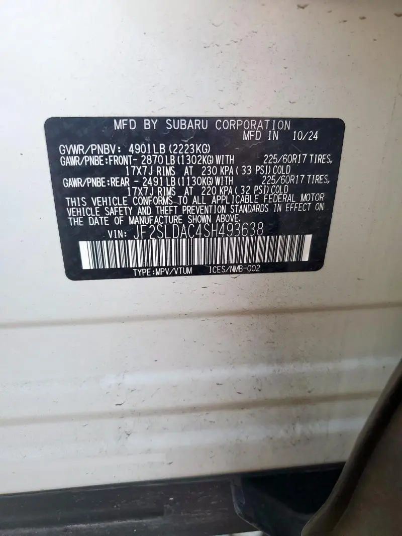 2025 SUBARU FORESTER