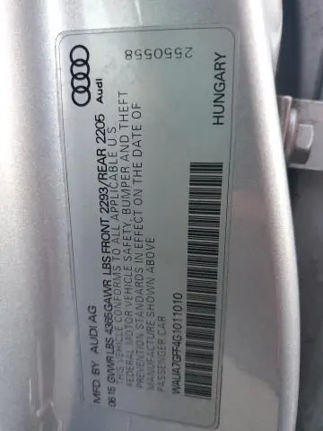 2016 AUDI A3 PREMIUM  