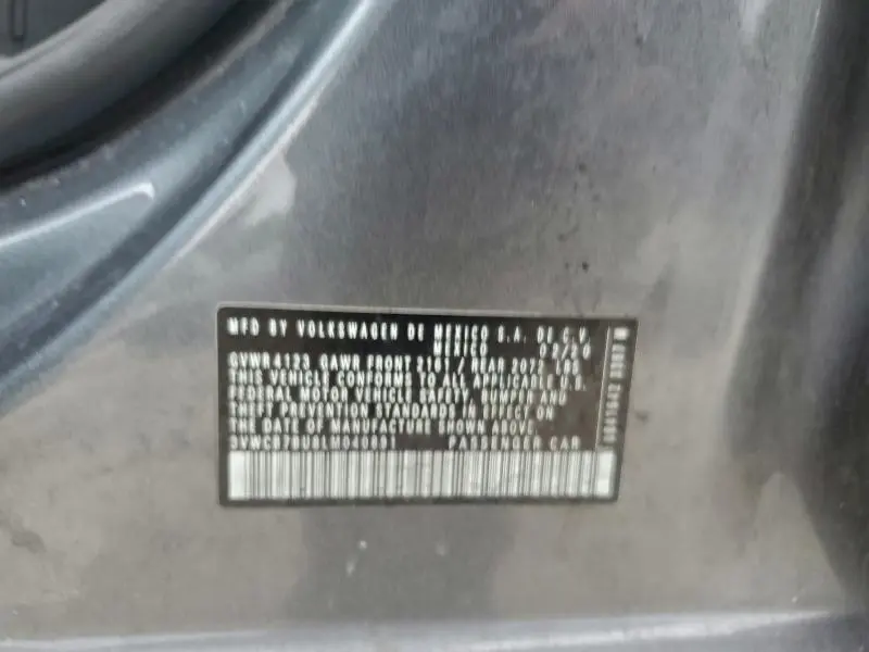 2020 VOLKSWAGEN JETTA S  