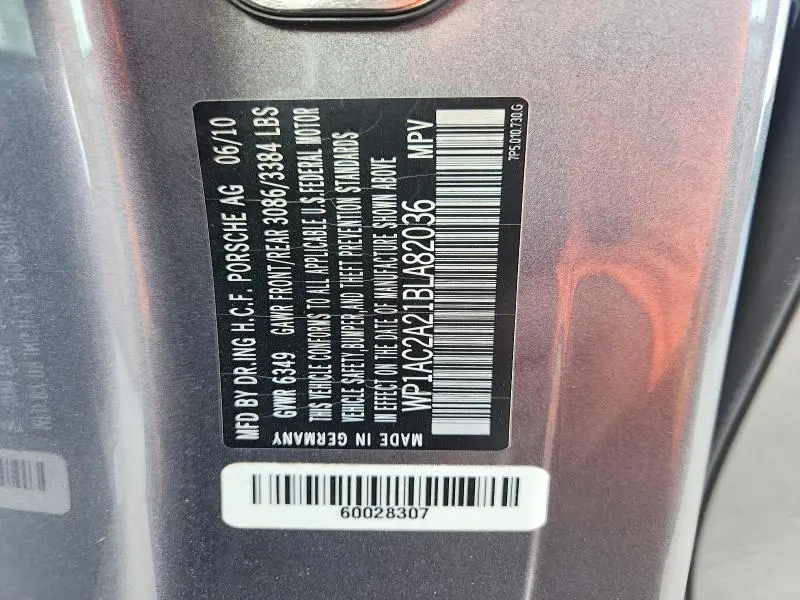 2011 PORSCHE CAYENNE TURBO  