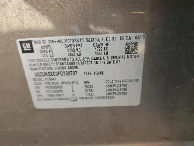 2015 CHEVROLET SILVERADO K1500  