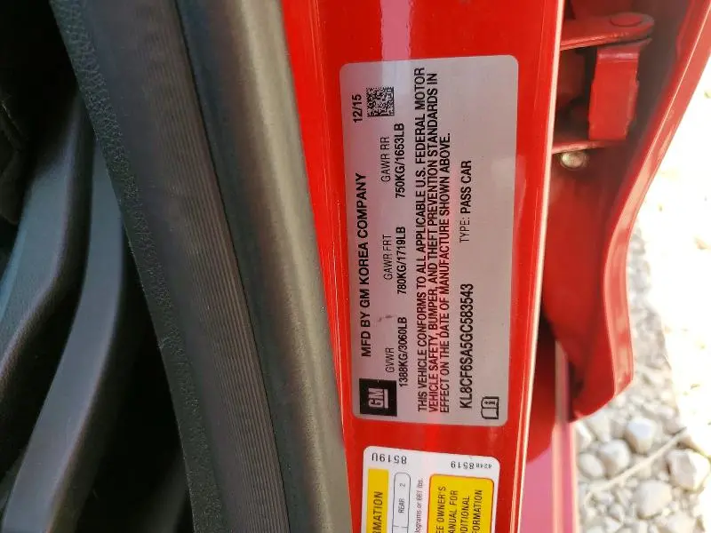 2016 CHEVROLET SPARK 2LT  