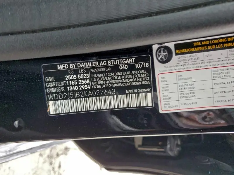 2019 MERCEDES-BENZ CLS 450  