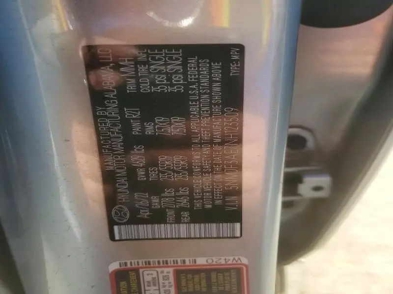 2022 HYUNDAI TUCSON SEL  