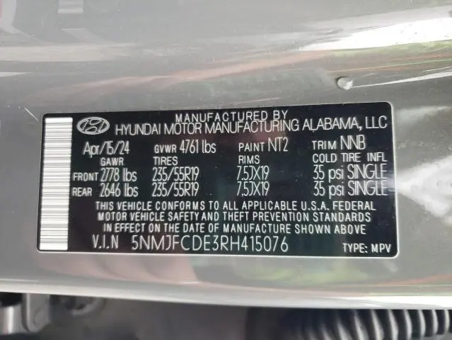 2024 HYUNDAI TUCSON SEL  