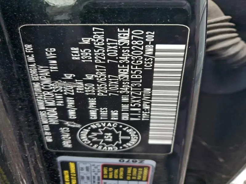 2015 HYUNDAI SANTA FE SPORT   