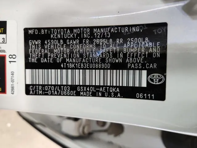 2014 TOYOTA AVALON BASE  