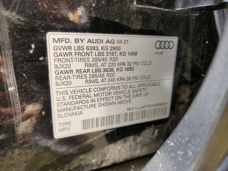 2021 AUDI Q7 PREMIUM PLUS  