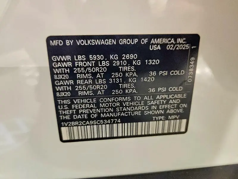 2025 VOLKSWAGEN ATLAS SEL  