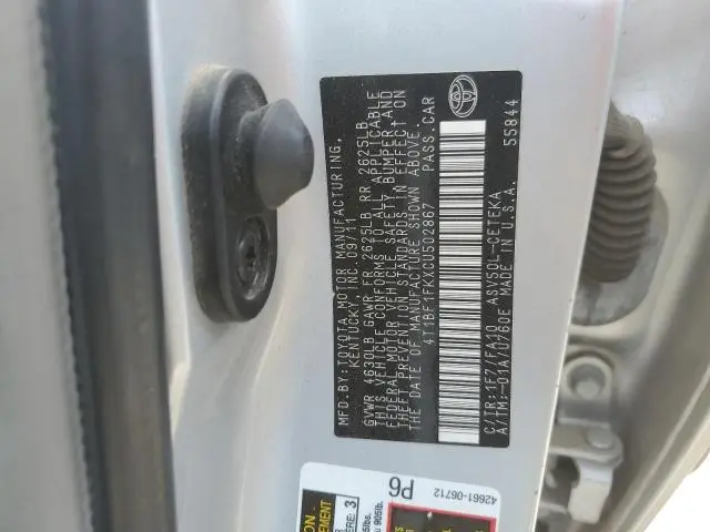 2012 TOYOTA CAMRY BASE  