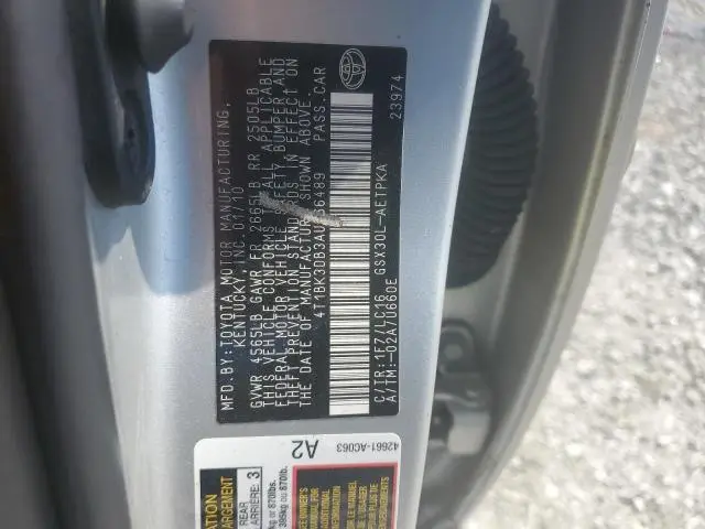 2010 TOYOTA AVALON XL  