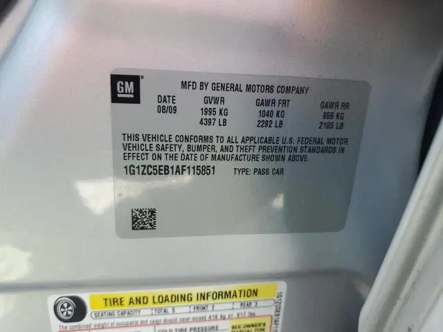 2010 CHEVROLET MALIBU 1LT