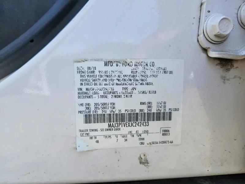 2018 FORD ECOSPORT TITANIUM  
