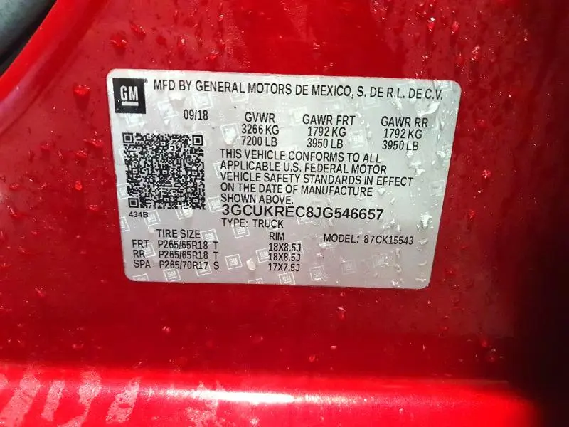 2018 CHEVROLET SILVERADO K1500 LT  