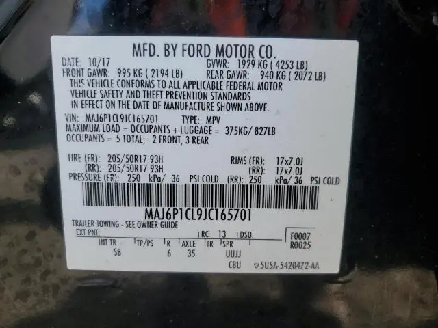 2018 FORD ECOSPORT SES  