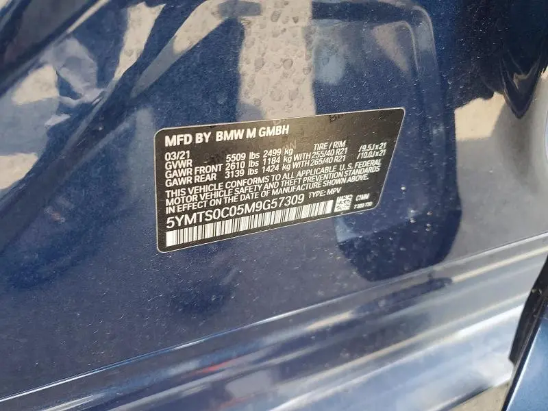2021 BMW X3 M COMPETITION  