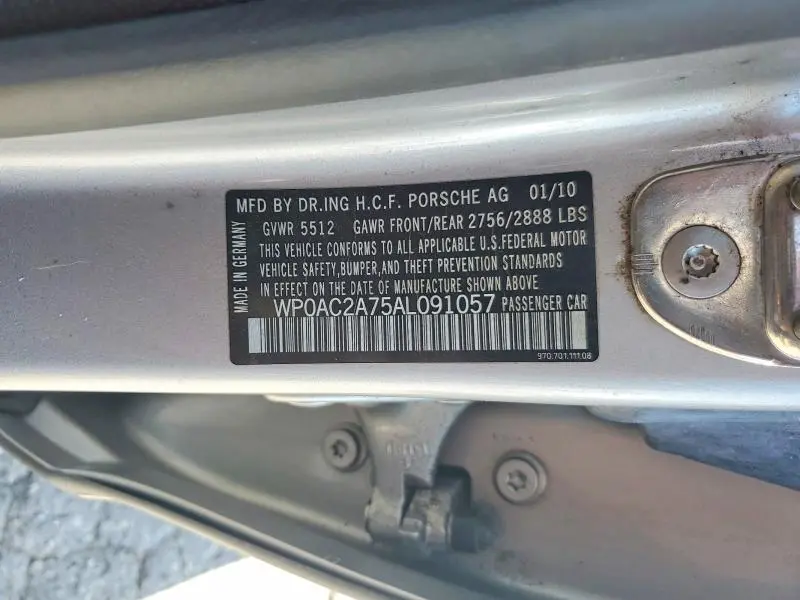 2010 PORSCHE PANAMERA TURBO  