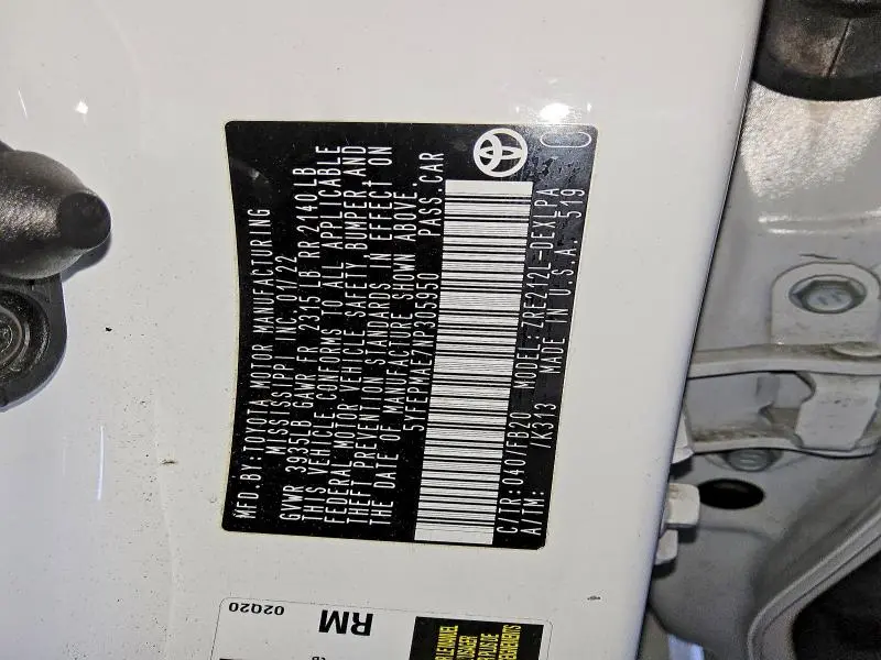 2022 TOYOTA COROLLA LE  