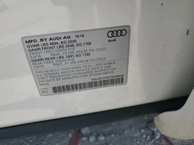 2015 AUDI Q3 PREMIUM PLUS  