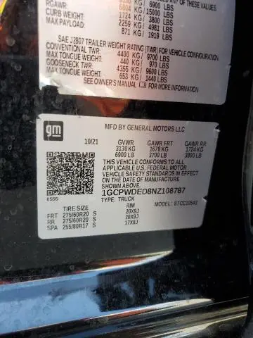 2022 CHEVROLET SILVERADO LTD C1500 RST  