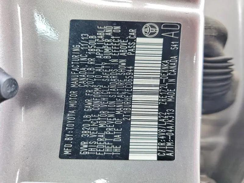 2014 TOYOTA COROLLA LE PREMIUM  
