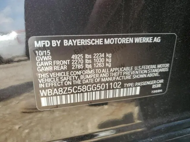2016 BMW 328 XIGT SULEV  
