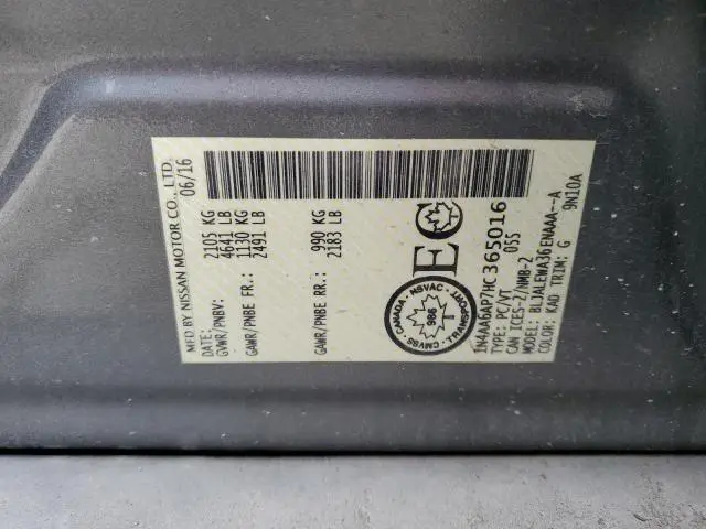 2017 NISSAN MAXIMA 3.5S