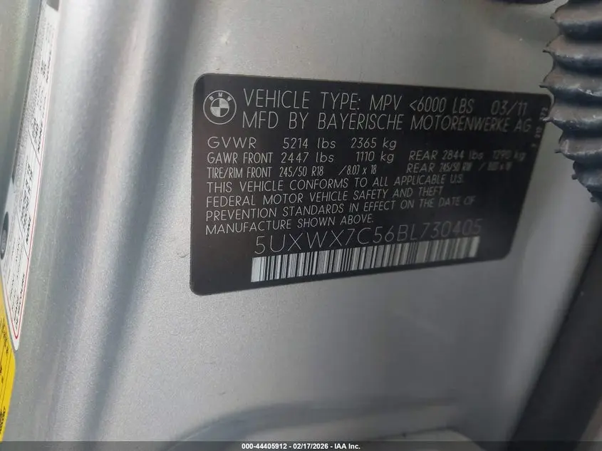 2011 BMW X3 XDRIVE35I