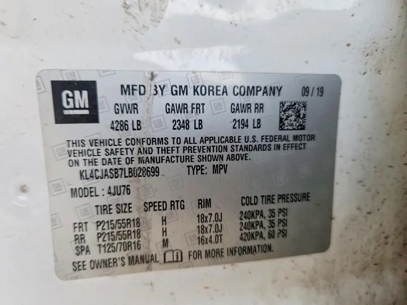 2020 BUICK ENCORE PREFERRED  